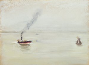 エルベ川の雨、1902（紙にパステル） 作： Max Liebermann